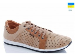 Туфлі чоловічі Swin штучний нубук колір Коричневий (41-45р) код 8002