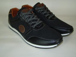 Туфлі чоловічі Dual штучна шкіра чорні (40-45р) код 8026